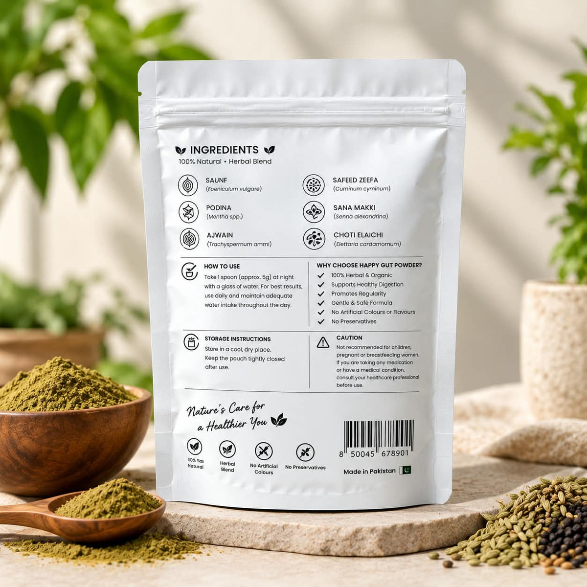 Happy Gut Powder – Herbal Powder for Constipation And Digestive Support
