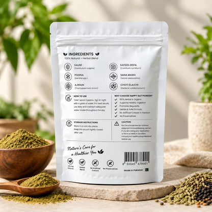 Happy Gut Powder – Herbal Powder for Constipation And Digestive Support